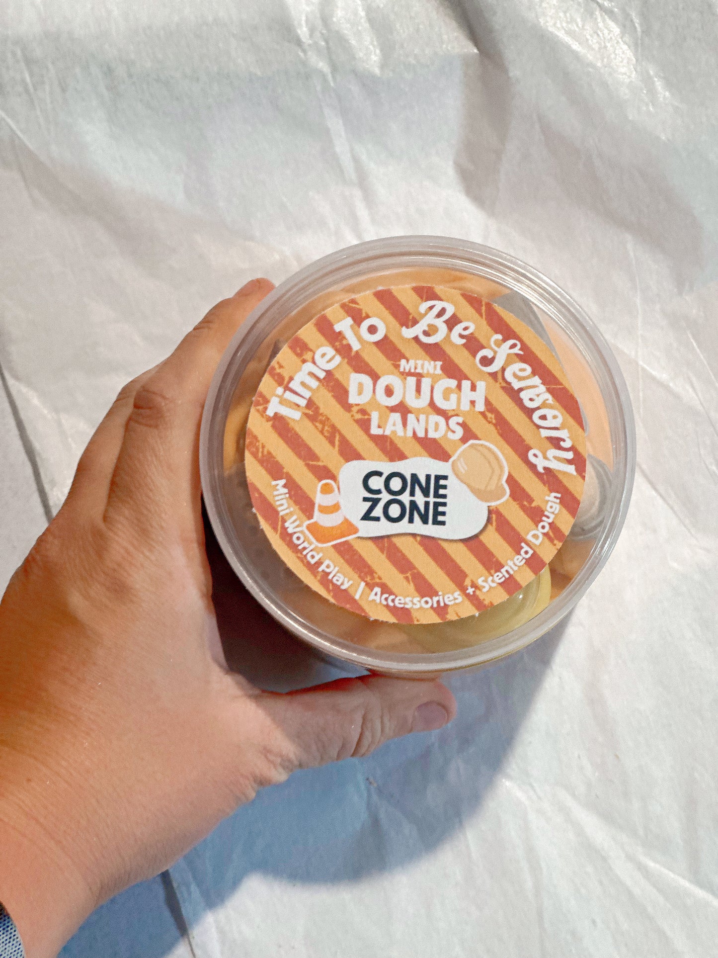 Mini Dough Lands | CONE ZONE| Playdough & Accessories Bundle | 350g Playdough