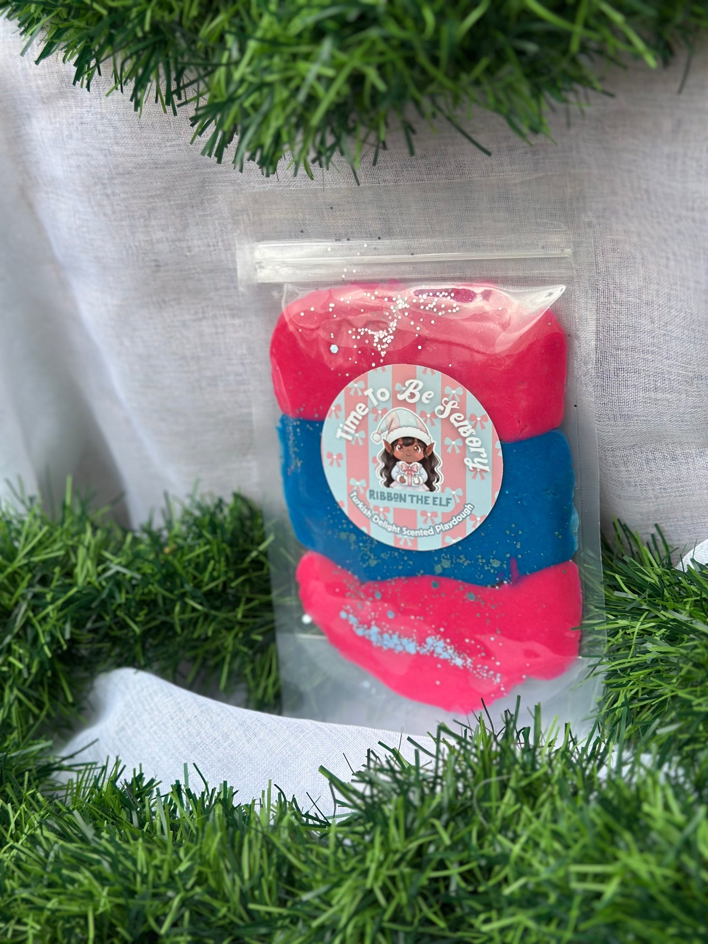 Ribbon Elf- Turkish Delight -220g Playdough Pouch