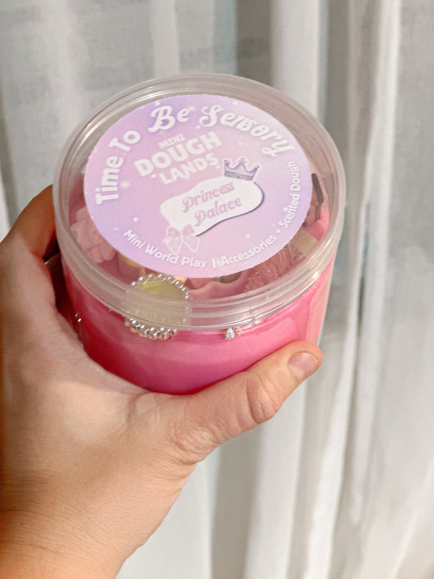 Mini Dough Lands | PRINCESS PALACE| Playdough & Accessories Bundle | 350g Playdough