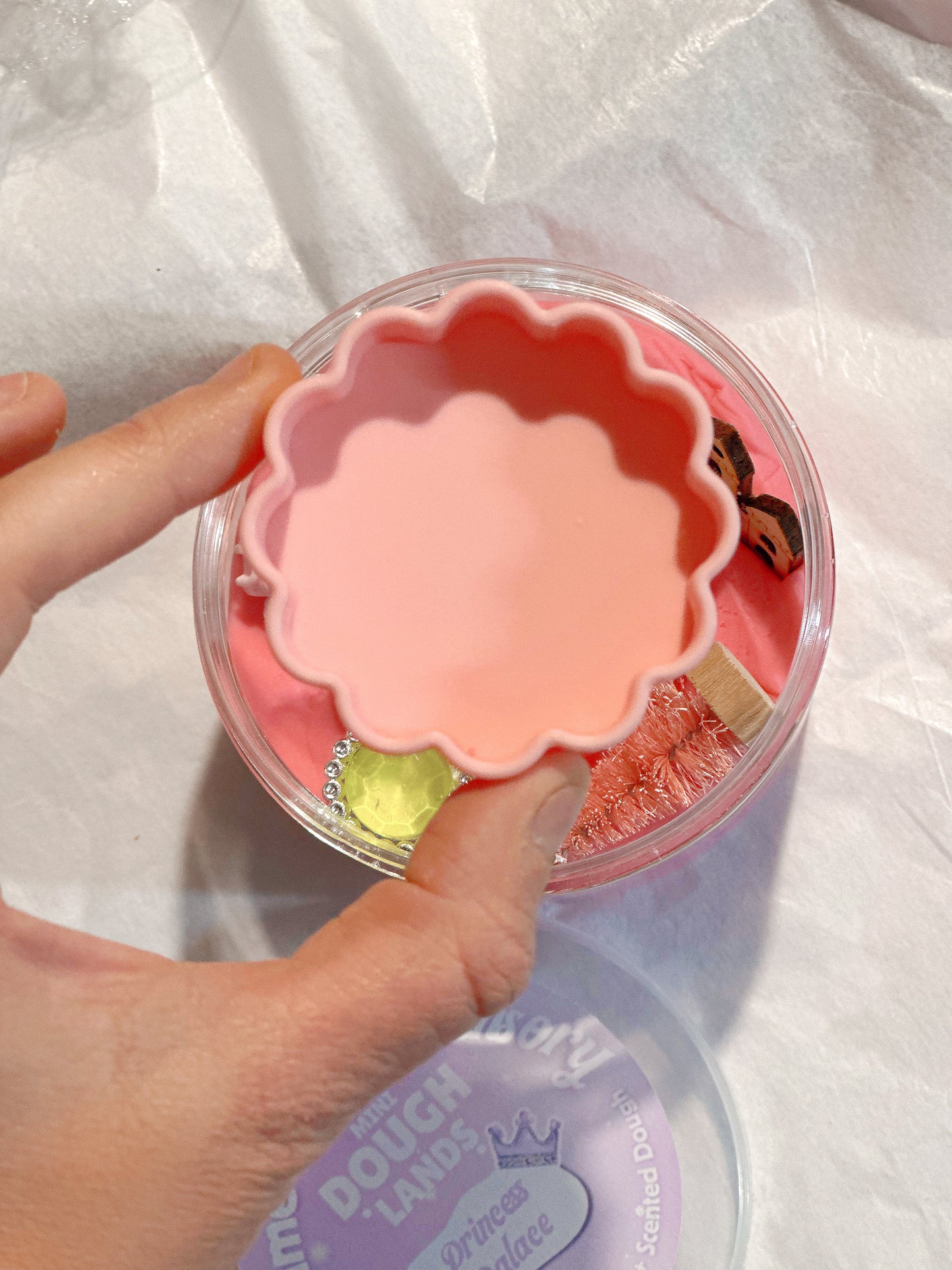 Mini Dough Lands | PRINCESS PALACE| Playdough & Accessories Bundle | 350g Playdough