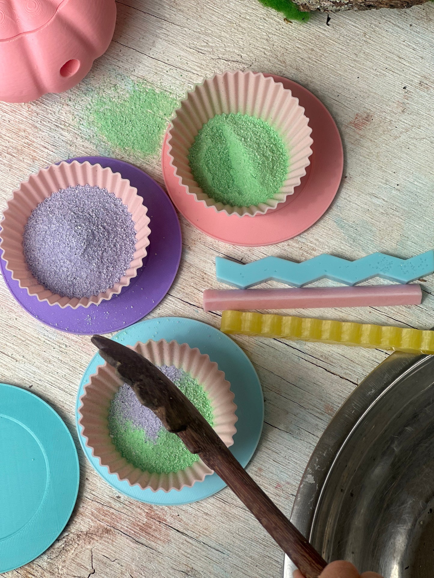 Trio of Pastel Resin Mixers