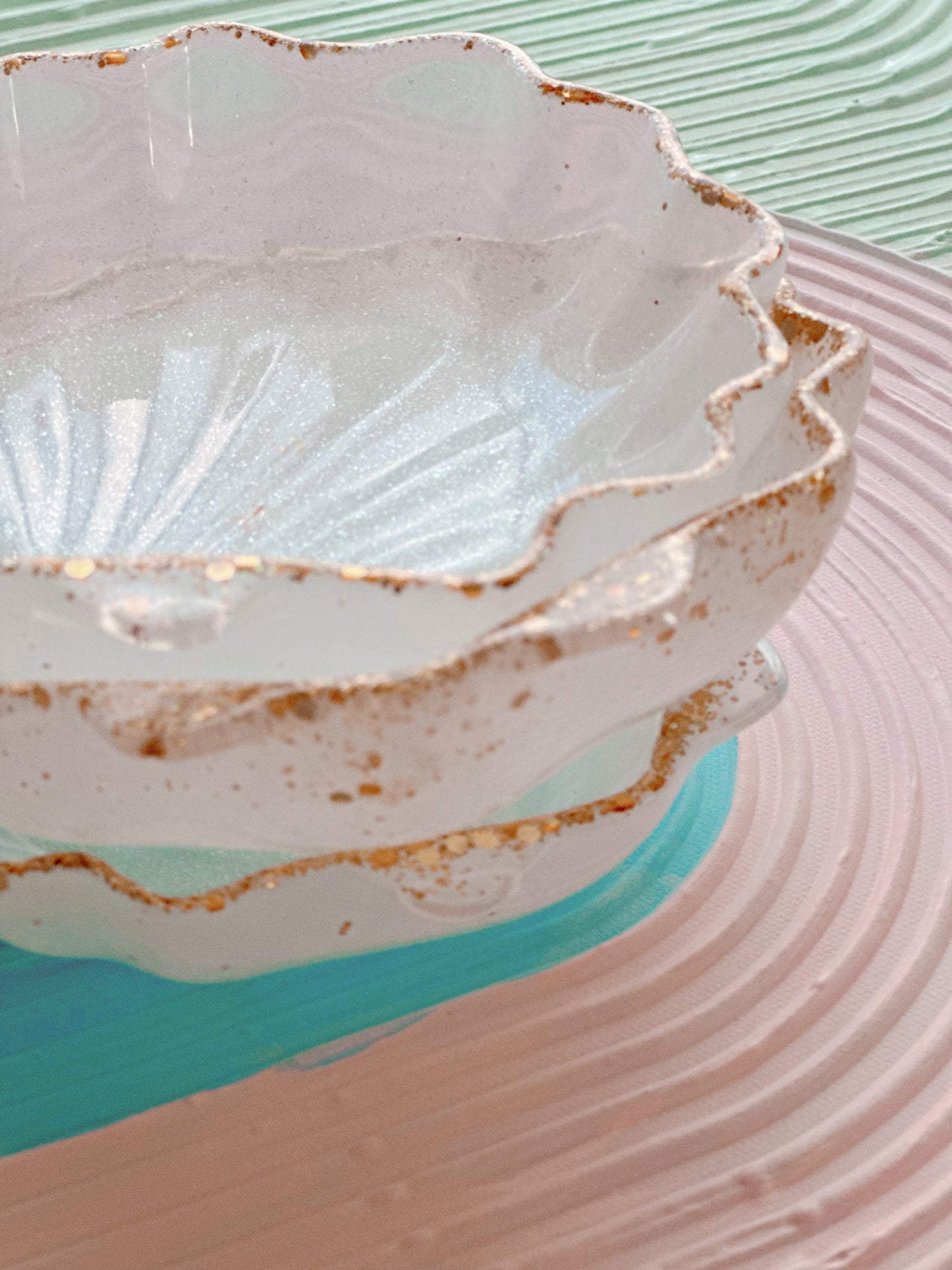 Seashell Resin Mudkitchen Bowl